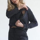 nursing sweatshirt, sweat and milk
