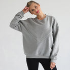 Oversized nursing pregnancy sweatshirt with zippers, sweat and milk