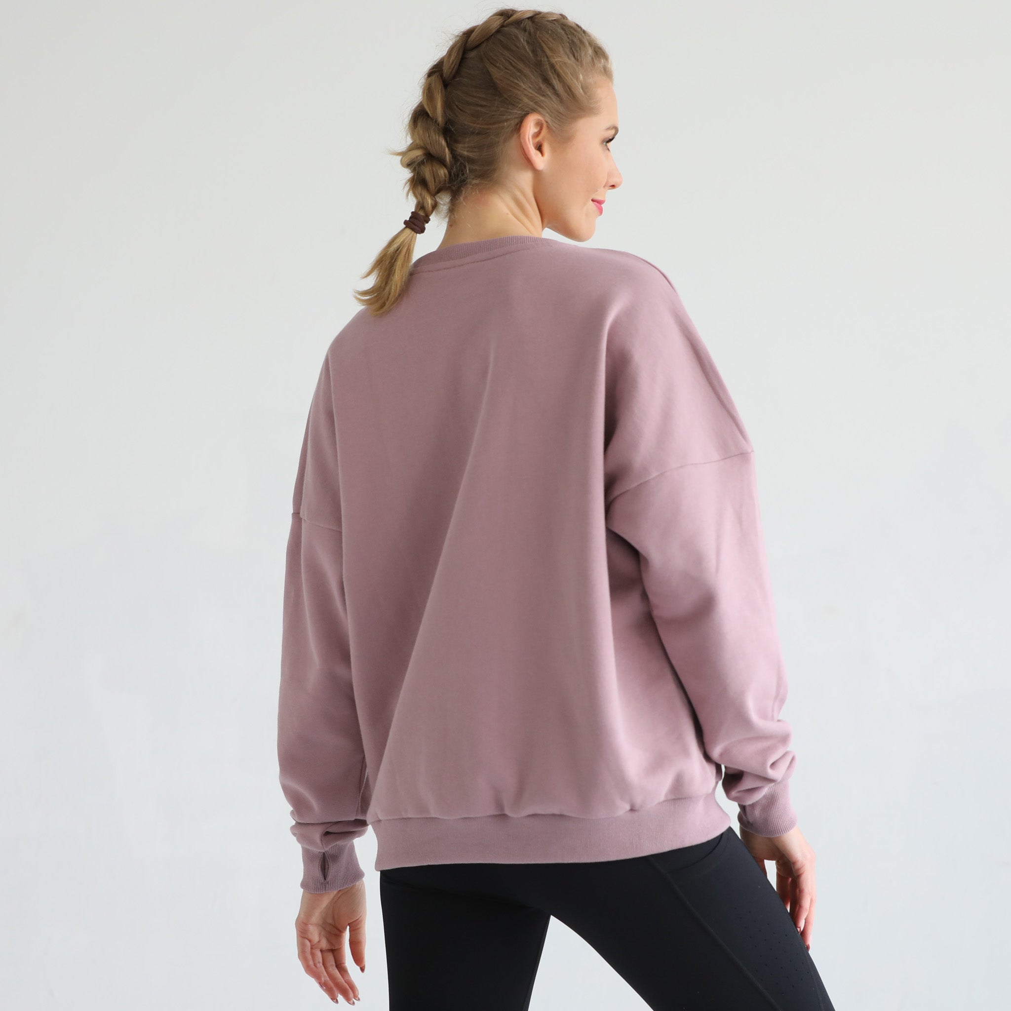 Oversized nursing pregnancy sweatshirt with zippers, sweat and milk