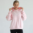 Oversized nursing and pregnancy hoodie, sweat and milk