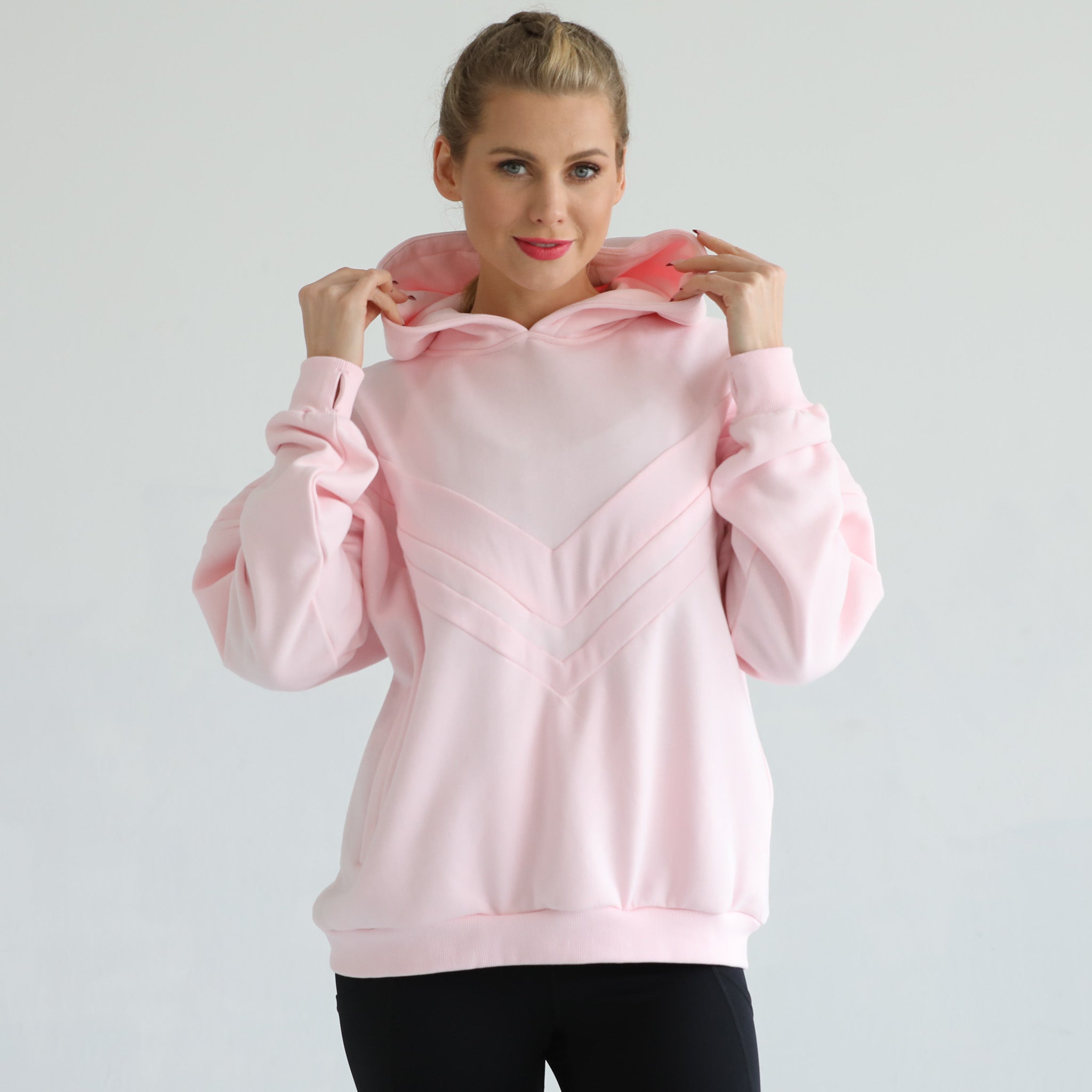 Oversized nursing and pregnancy hoodie, sweat and milk