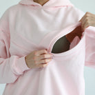 Oversized nursing and pregnancy hoodie, sweat and milk