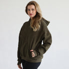 Oversized nursing and pregnancy hoodie, sweat and milk