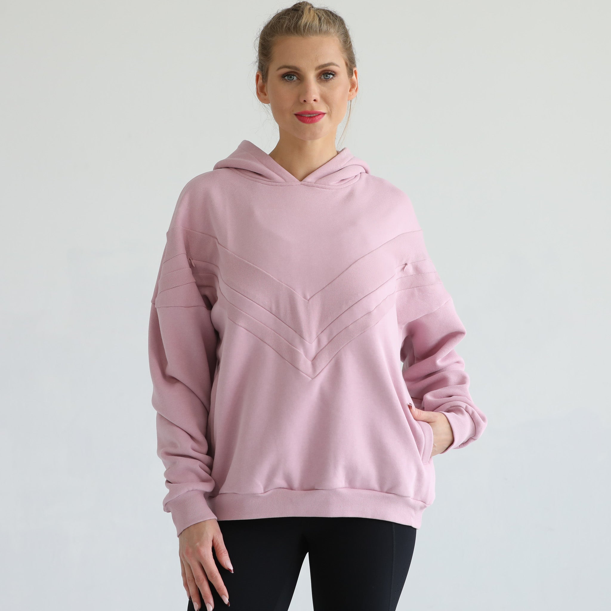 Oversized nursing and pregnancy hoodie, sweat and milk