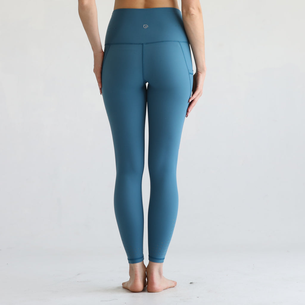 postpartum yoga leggings with pockets, sweat and milk