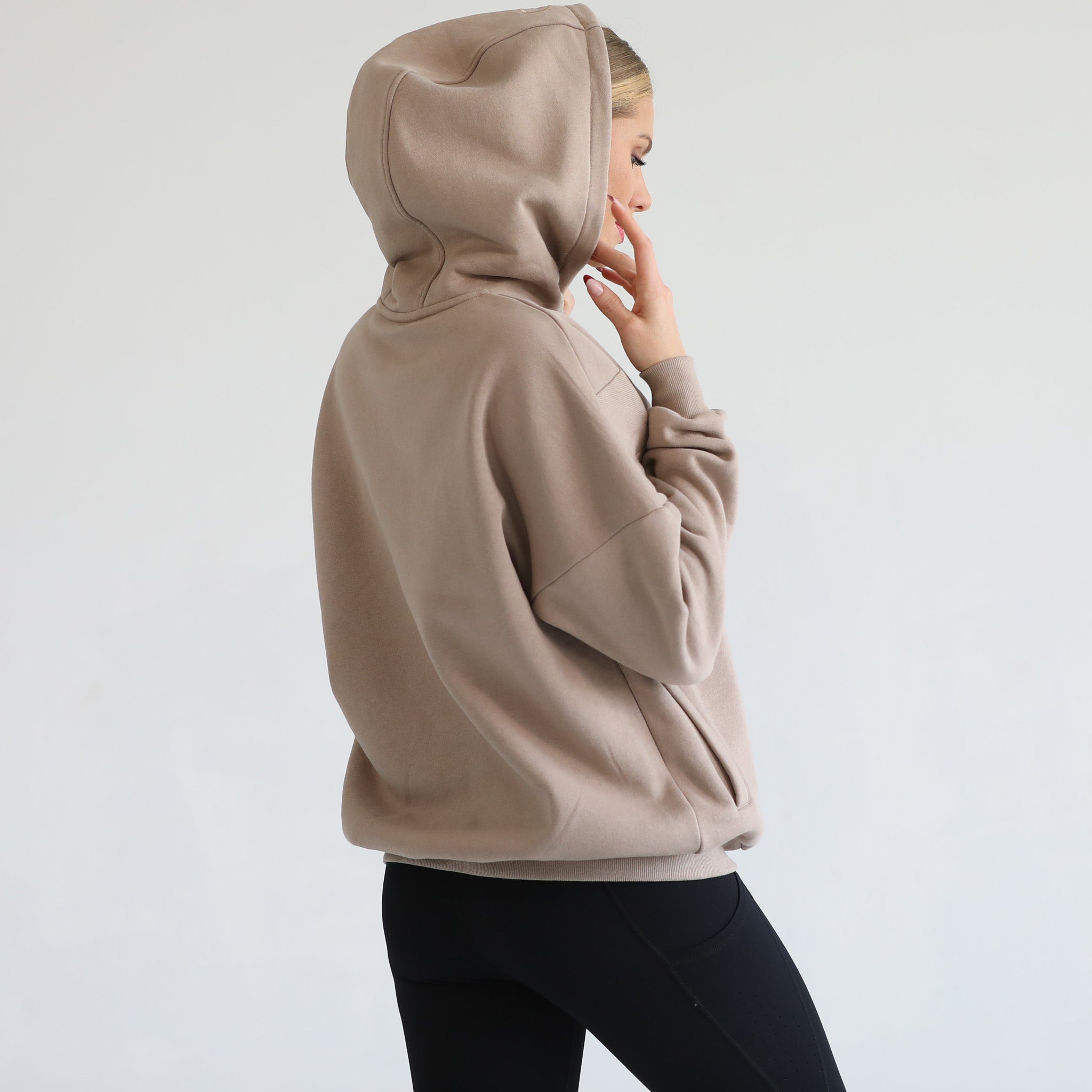 Oversized nursing and pregnancy hoodie, sweat and milk