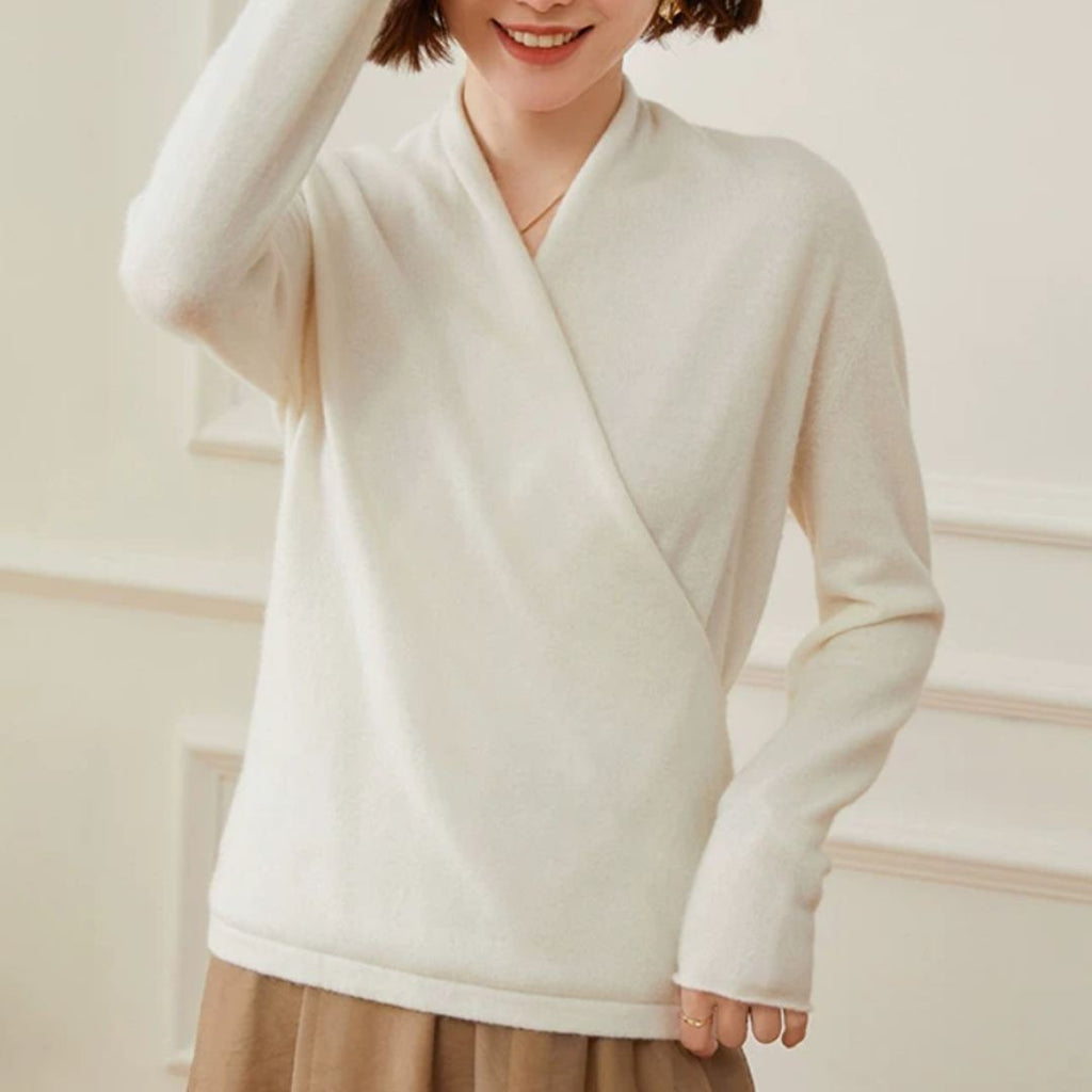 100% cashmere wrap sweater nursing