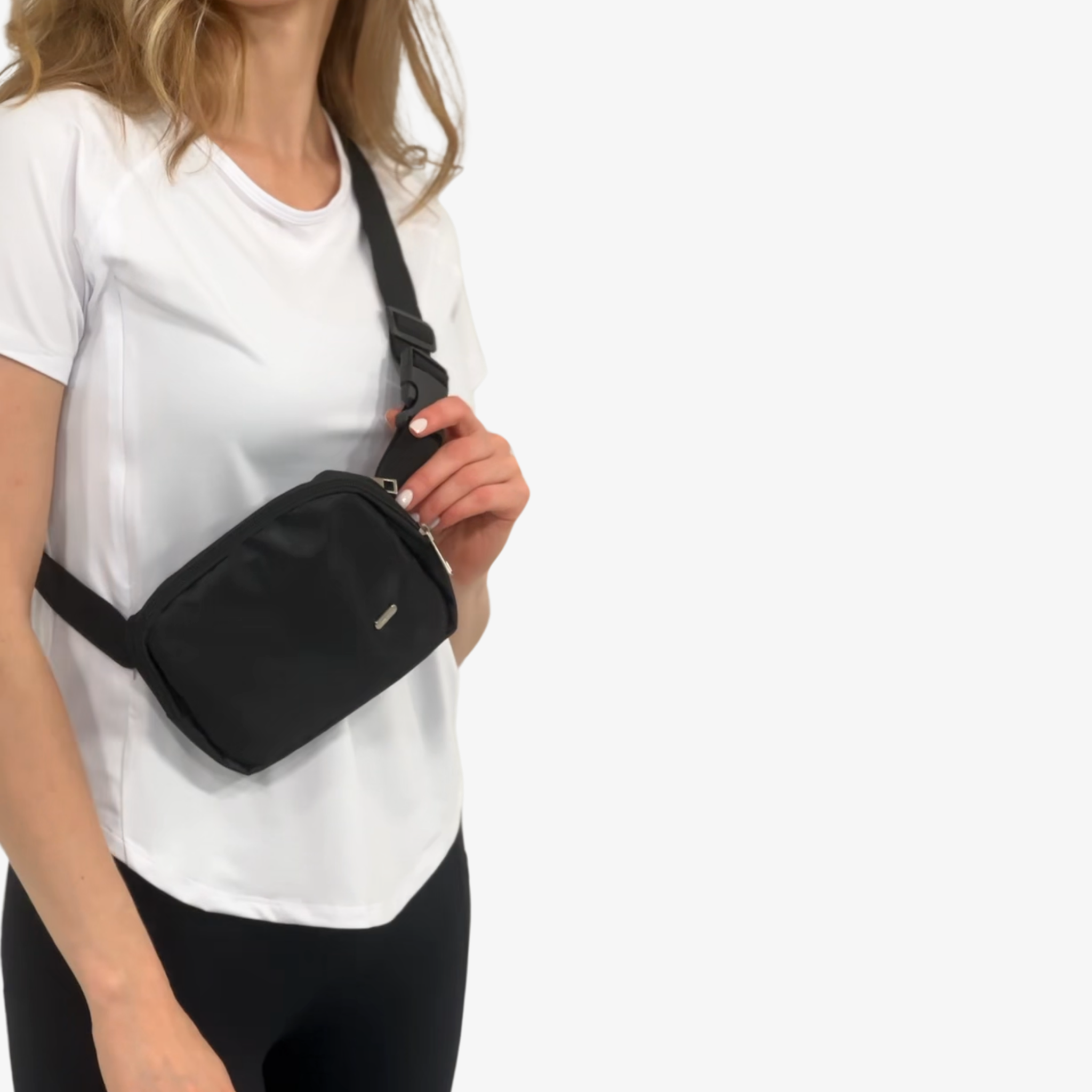 belt bag, sweat and milk