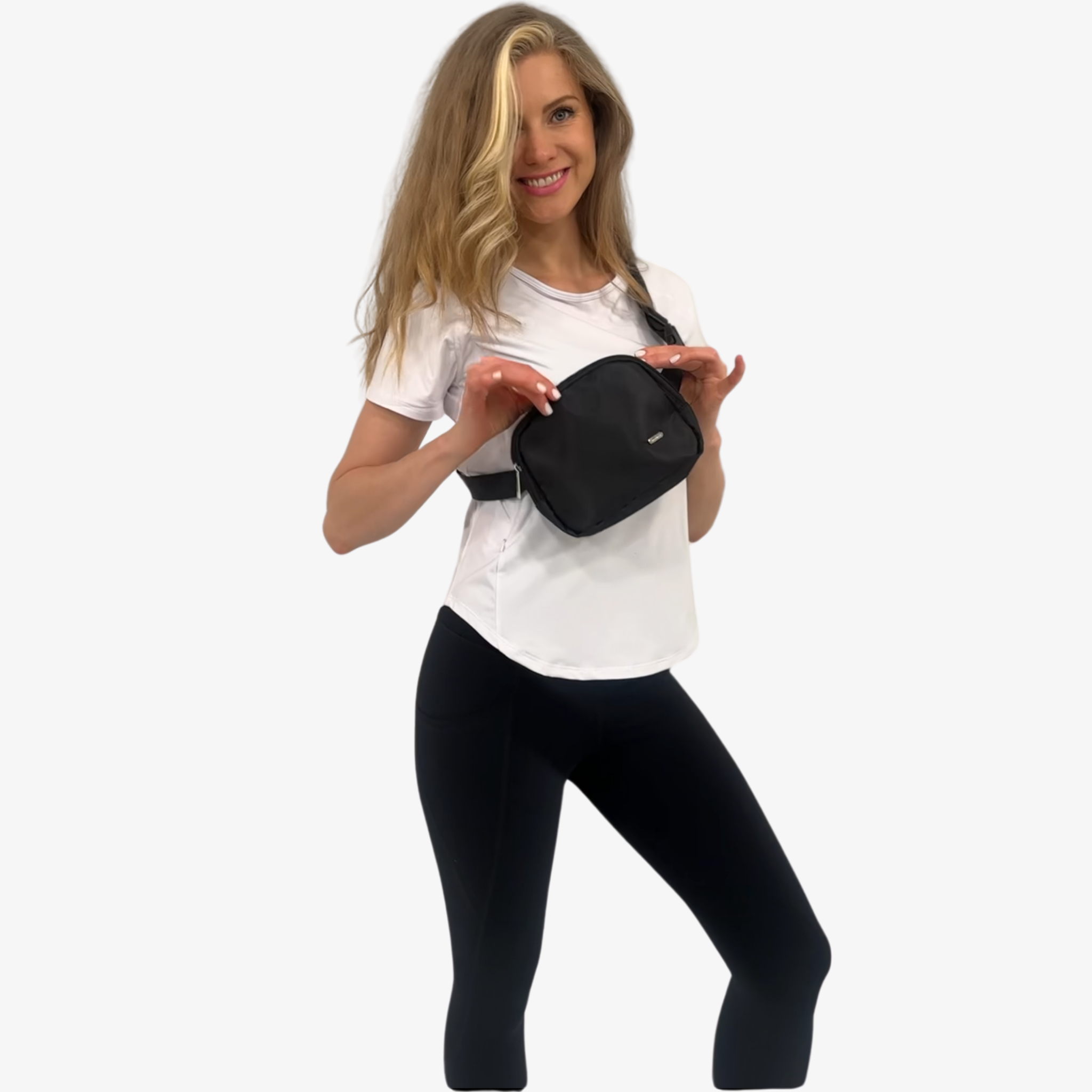 belt bag, sweat and milk