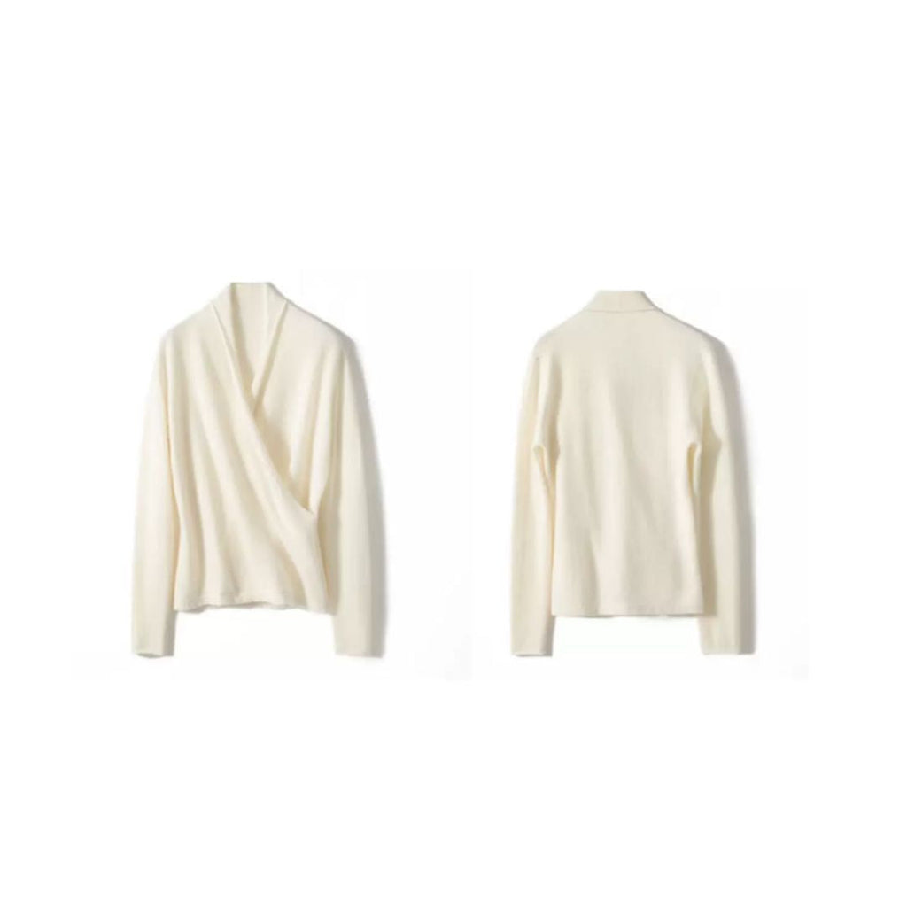 100% cashmere wrap sweater nursing