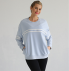 Sloucy oversized nursing sweatshirt with zippers and pockets, sweat and milk