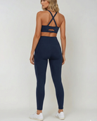 high waist postpartum leggings with pockets, back shot