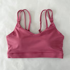 Emily medium impact nursing and pumping sports bra, sweat and milk