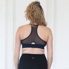 Lucie Nursing Sports Bra, High Impact, Supportive, largest chest, running, navy, Sweat and Milk