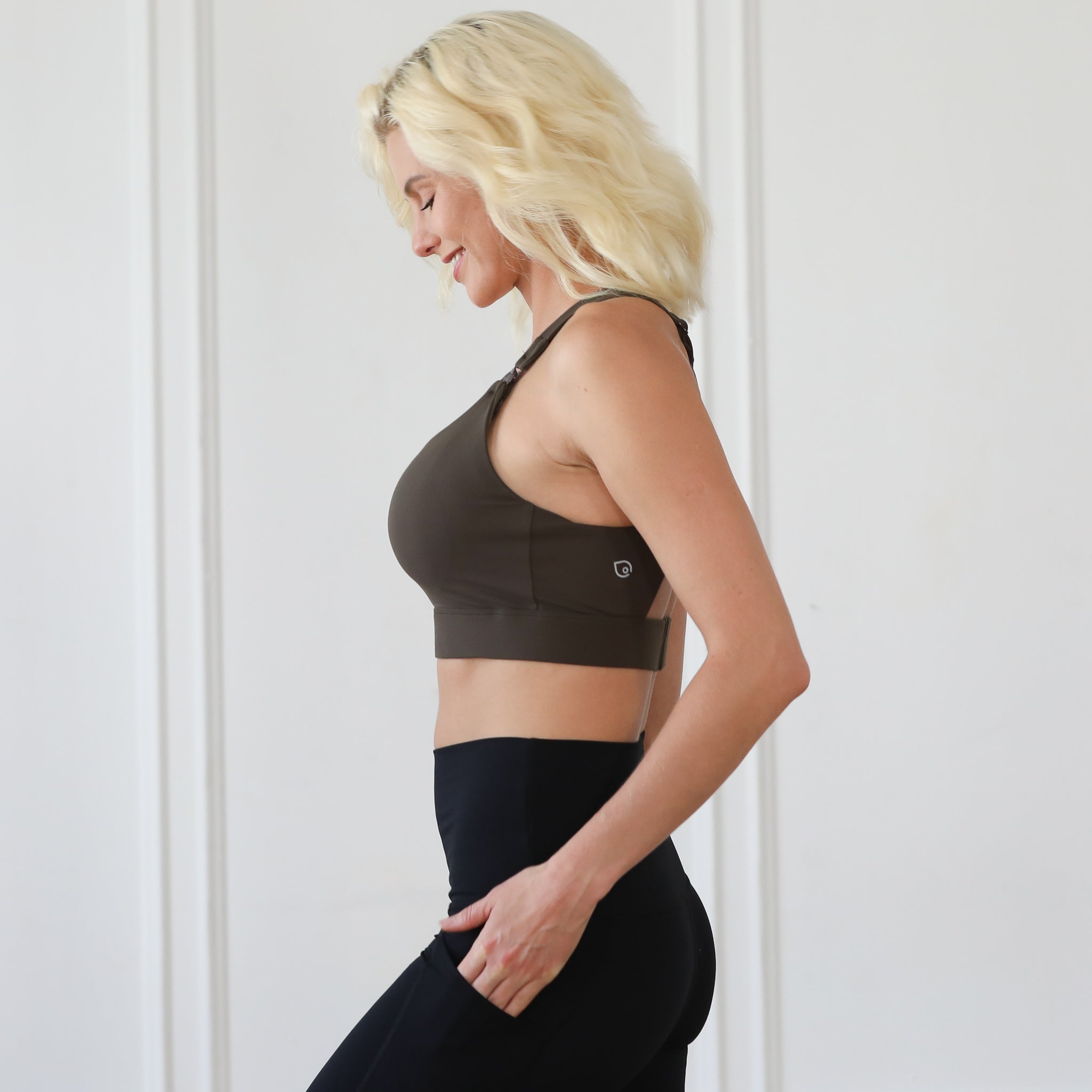 Venice 3 high impact nursing & pumping sports bra, large chest, big chested, new mom, Sweat & Milk