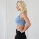 Chloe 3 running high impact nursing sports bra, big chested, big cups, sweat and milk
