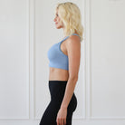 Chloe 3 running high impact nursing sports bra, big chested, big cups, sweat and milk