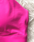 Madison Ruffle Nursing Sports Bra, Medium support, running, largest breast, hot pink
