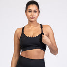 Lucie Nursing Sports Bra, High Impact, Supportive, largest chest, running, black