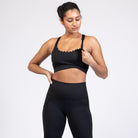 Lucie Nursing Sports Bra, High Impact, Supportive, largest chest, running, black