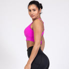 Venice 3 High Impact nursing sports bra for DDD cup, big chested, dragon fruit, Sweat and Milk