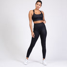 Chloe 4 Running Nursing and Pumping Sports Bra, black, strappy back, supportive, stylish, mid high impact, high coverage, supportive, large chest, black cheetah, sweat and milk