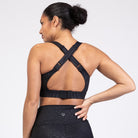 Venice 3 High Impact Nursing sports bra for big chest, Black Tiger, Sweat and Milk