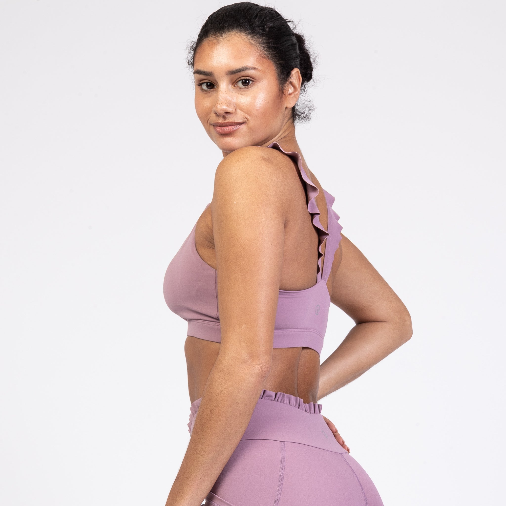 Madison Nursing Sports Bra, Medium Impact, Supportive, largest chest, running, lavender