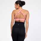 Venice High Impact Nursing Sports Bra, clip down nursing bra, large cups, adjustable, peach, Sweat and Milk