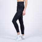 Postpartum high waisted legging, tummy control, brush stroke, sweat and milk