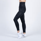 Postpartum high waisted legging, tummy control, brush stroke, sweat and milk