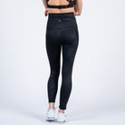 Postpartum high waisted legging, tummy control, brush stroke, sweat and milk