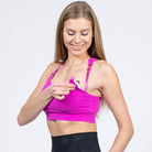 Venice 3 High Impact nursing sports bra for DDD cup, big chested, dragon fruit, Sweat and Milk
