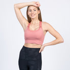Venice High Impact Nursing Sports Bra, clip down nursing bra, large cups, adjustable, peach, Sweat and Milk