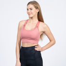 Venice High Impact Nursing Sports Bra, clip down nursing bra, large cups, adjustable, peach, Sweat and Milk