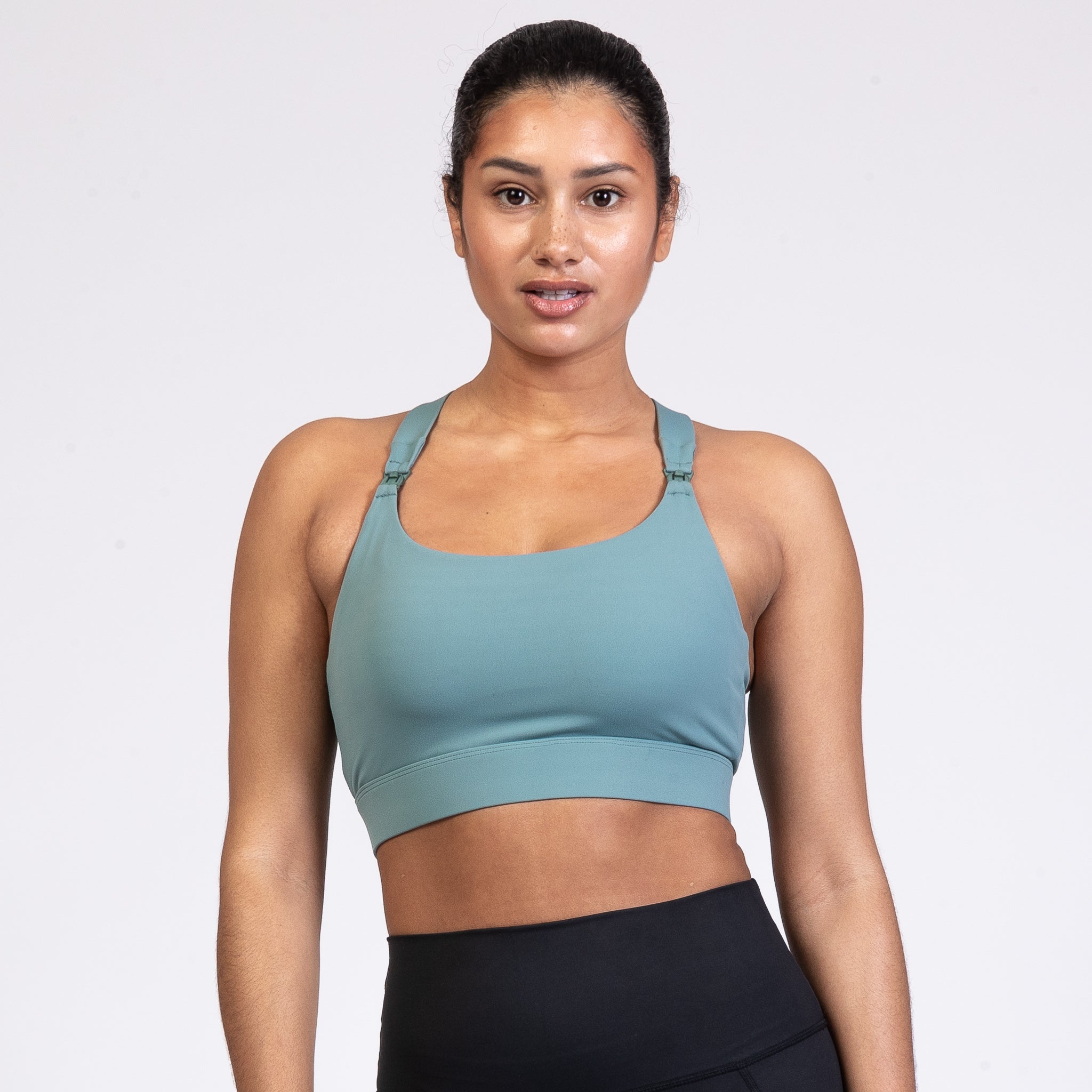 Venice 3 Ultimate Support Full Coverage Nursing & Pumping Sports Bra  (Seagrass)