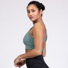 Venice 3 high impact nursing and pumping sports bra, DDD cup, seagrass, Sweat and Milk