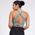 Venice 3 high impact nursing and pumping sports bra, DDD cup, seagrass, Sweat and Milk
