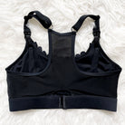 Lucie Nursing Sports Bra, High Impact, Supportive, largest chest, running, black