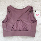 Capucine 2 nursing and hands free pumping nursing sports bra, high impact, high coverage, Smoky Plum - Sweat and Milk