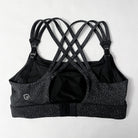 Chloe 4 High Impact running nursing & pumping sports bra, B-G cups, large breasts, strappy back, adjustable, black, sweat and milk