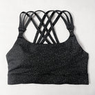 Chloe 4 High Impact running nursing & pumping sports bra, B-G cups, large breasts, strappy back, adjustable, black, sweat and milk