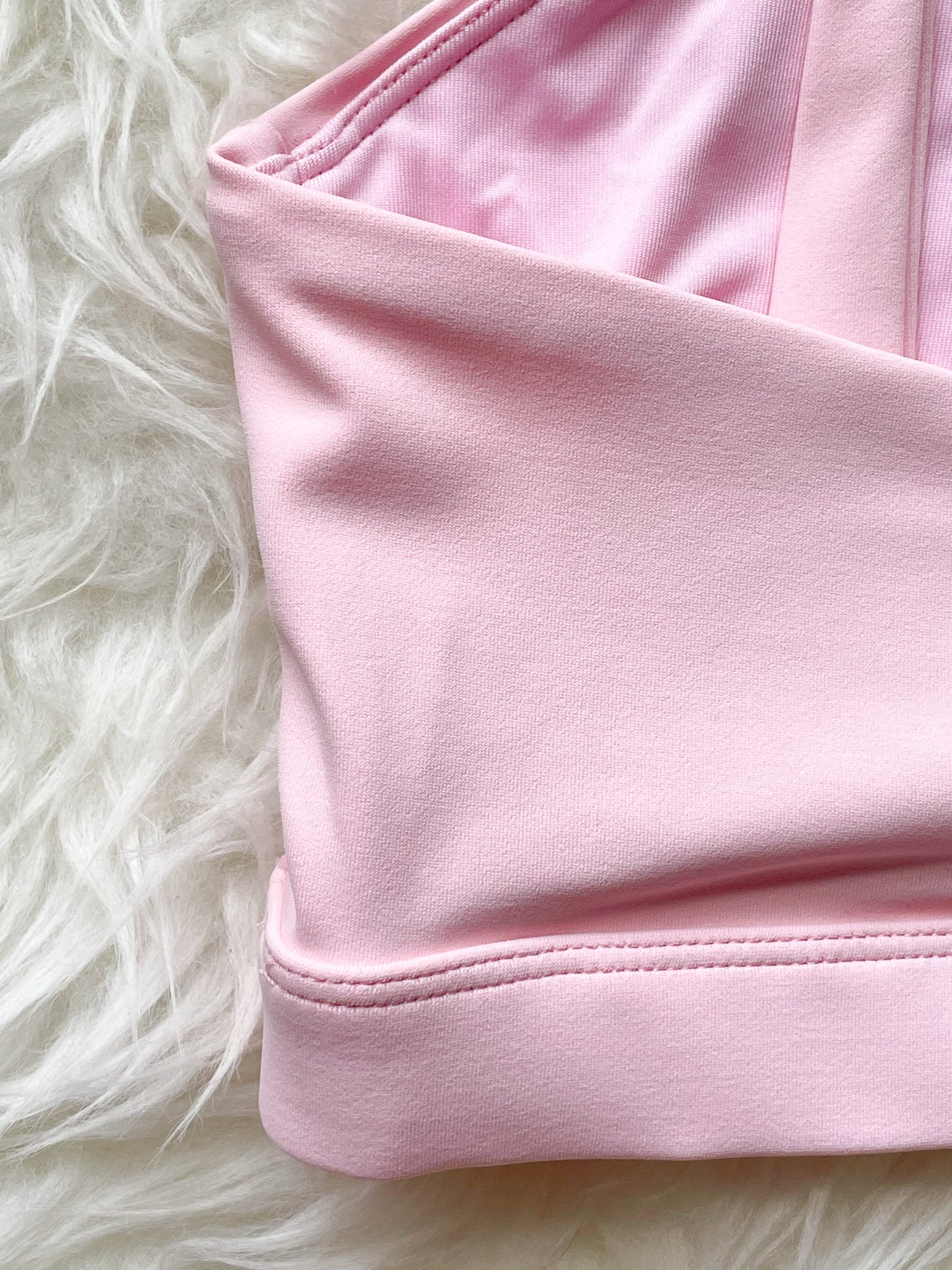 Madison Ruffle Nursing Sports Bra, Medium support, running, largest breast, blush pink