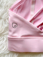 Océane 4 Nursing sports Bra, hands free pumping, blush, strappy back, adjustable, big chested, supportive