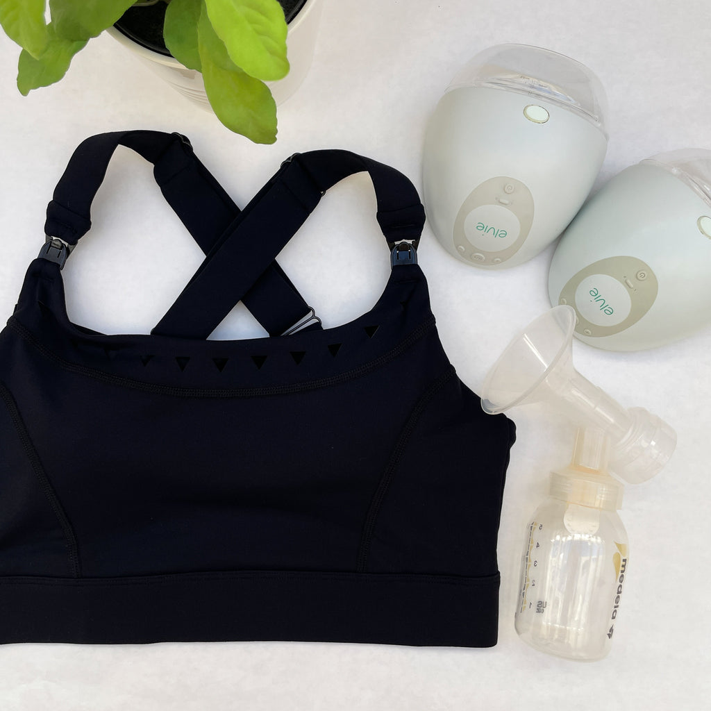 Venice 4 high impact nursing & pumping sports bra, large chested, big cups, sweat and milk