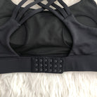 Chloe 3 Running Nursing Sports Bra, black, strappy back, supportive, stylish, mid high impact, mid high coverage