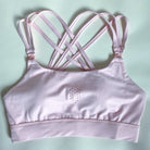 Chloe 3 Running Nursing Sports Bra, strappy back, high impact, stylish, blush