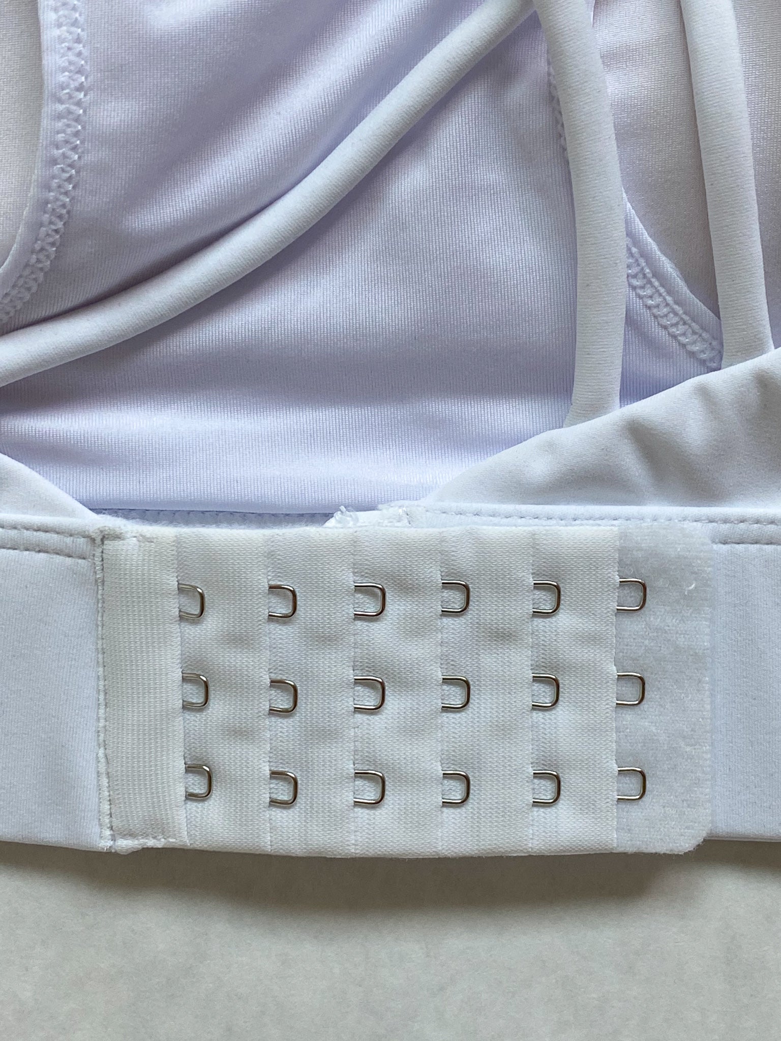 Nursing Sports Bra, strappy, white, Adjustable straps, Oceane 2 - Sweat and Milk LLC