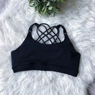 Océane 3 Nursing sports Bra, medium impact, hands free pumping, black, strappy back, adjustable back closure, black - Sweat and Milk 