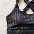 Venice 2 High Impact Nursing and pumping Sports Bra, clip down nursing bra, large cups, adjustable, tiger, Sweat and Milk